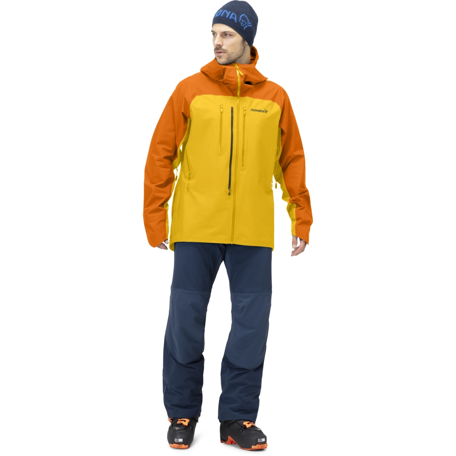 Norrona Veste Homme - Lyngen Gore-Tex - Orange Popsicle/Lemon Chrome 4 Norrona Veste Homme - Lyngen Gore-Tex - Orange Popsicle/Lemon Chrome – Image 4