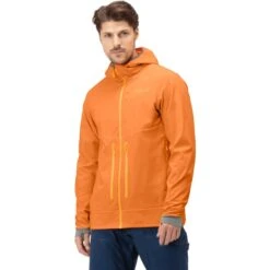 Norrona Veste Homme - Lyngen Hiloflex100 - Orange Popsicle/Castor Grey -Norrona norrona lyngen hiloflex100 jacket men orange popsicle castor grey 3 1026778