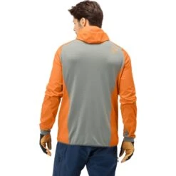 Norrona Veste Homme - Lyngen Hiloflex100 - Orange Popsicle/Castor Grey -Norrona norrona lyngen hiloflex100 jacket men orange popsicle castor grey 4 1026779