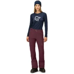 Norrona Pantalon Femme - Lyngen Hiloflex200 Slim - Tawny Port -Norrona norrona lyngen hiloflex200 slim pants women tawny port 4 1518460