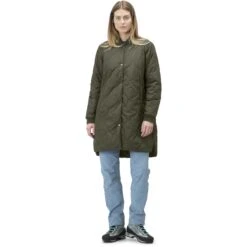 Norrona Manteau Femme - Oslo Thermo100 - Olive Night -Norrona norrona oslo thermo100 coat women olive night 3 1027321
