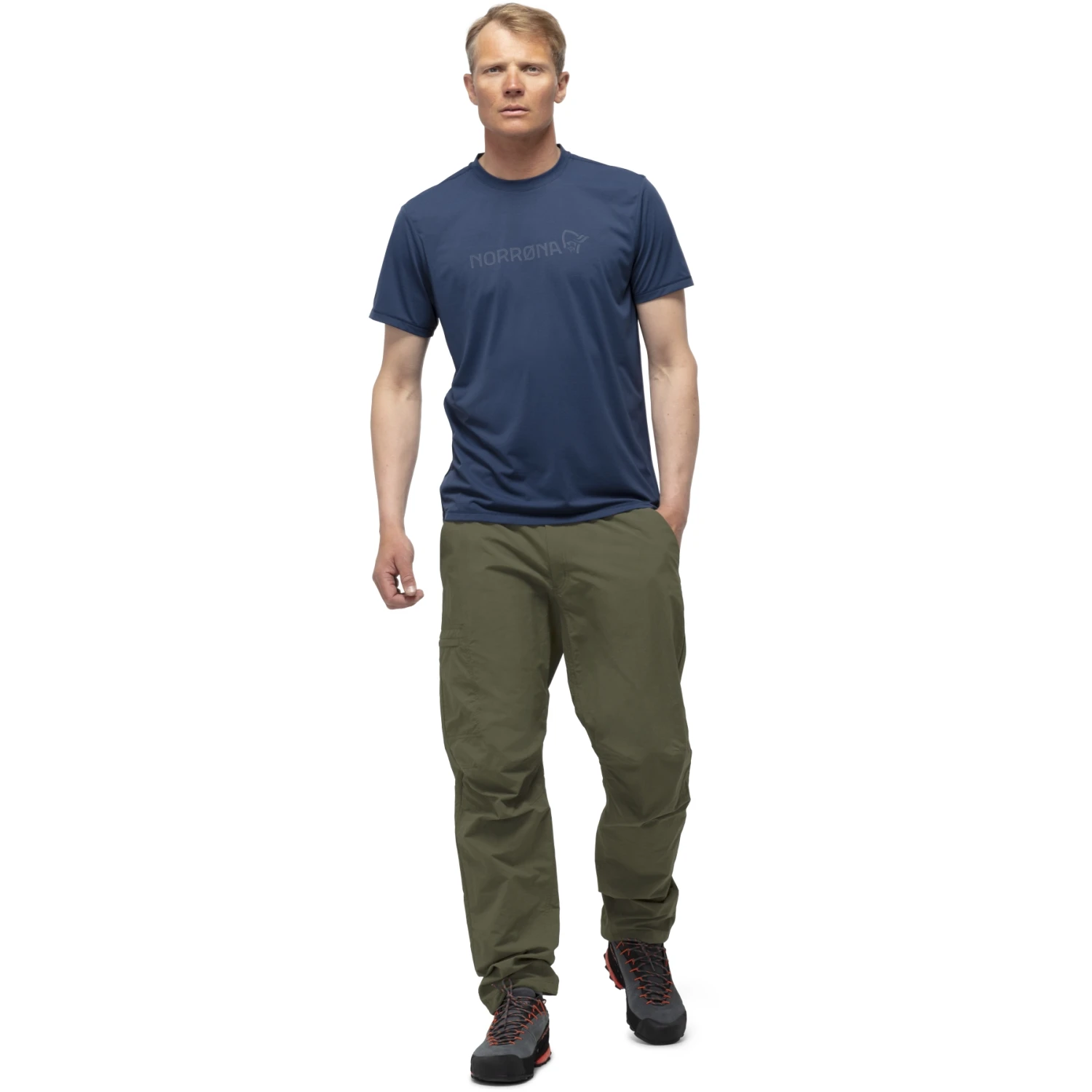 Norrona Pantalon Homme - Pull On - Olive Night 3 Norrona Pantalon Homme - Pull On - Olive Night – Image 3