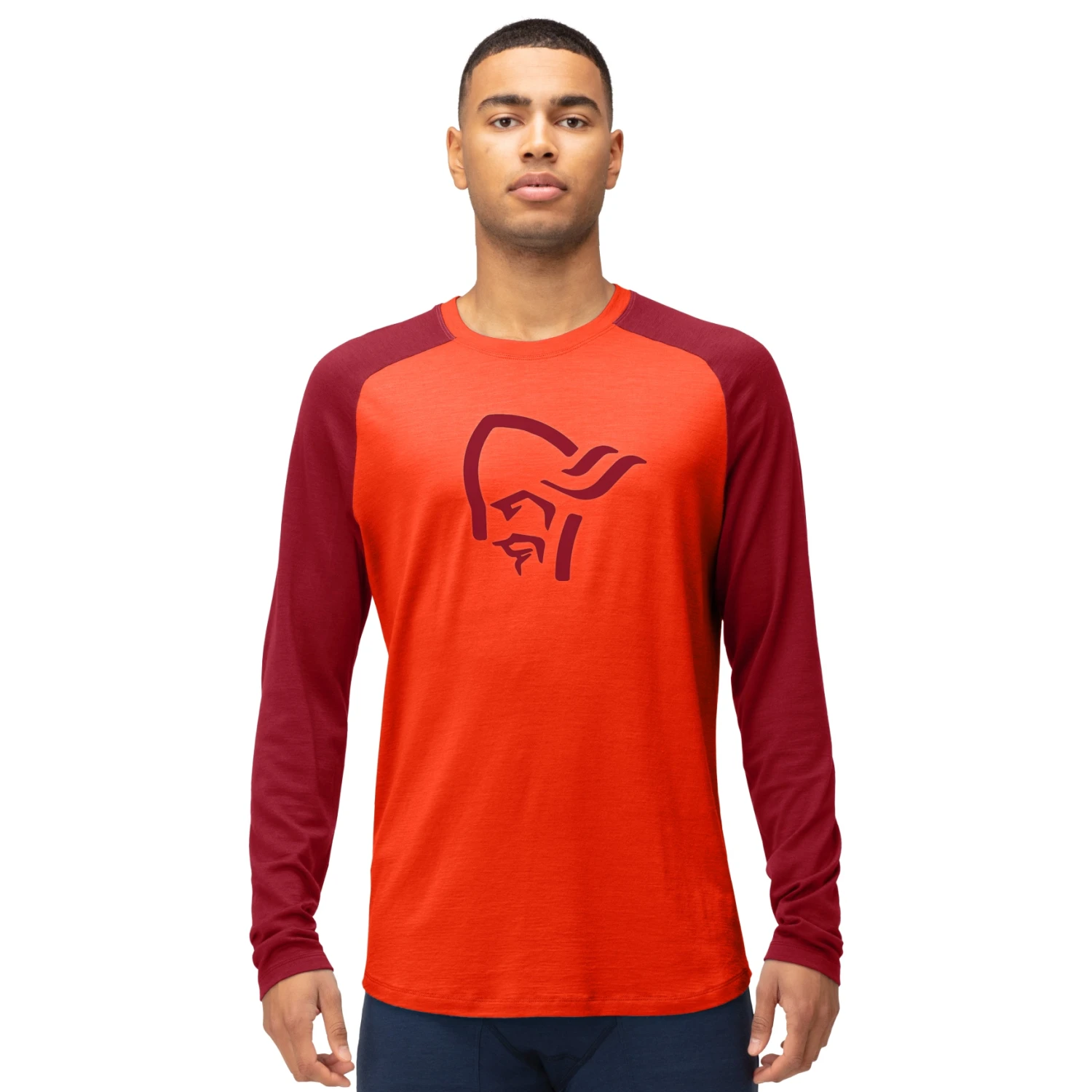 Norrona Maillot De Corps Manches Longues Homme - PureUll - Arednalin/Rhubarb 1 Norrona Maillot De Corps Manches Longues Homme - PureUll - Arednalin/Rhubarb