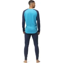 Norrona Maillot De Corps Manches Longues Homme - PureUll - Hawaiian Surf/Indigo Night -Norrona norrona pureull long sleeve baselayer men hawaiian surf indigo night 4 1257550