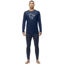 Norrona Maillot De Corps Manches Longues Homme - PureUll - Indigo Night -Norrona norrona pureull long sleeve baselayer men indigo night 3 1257558