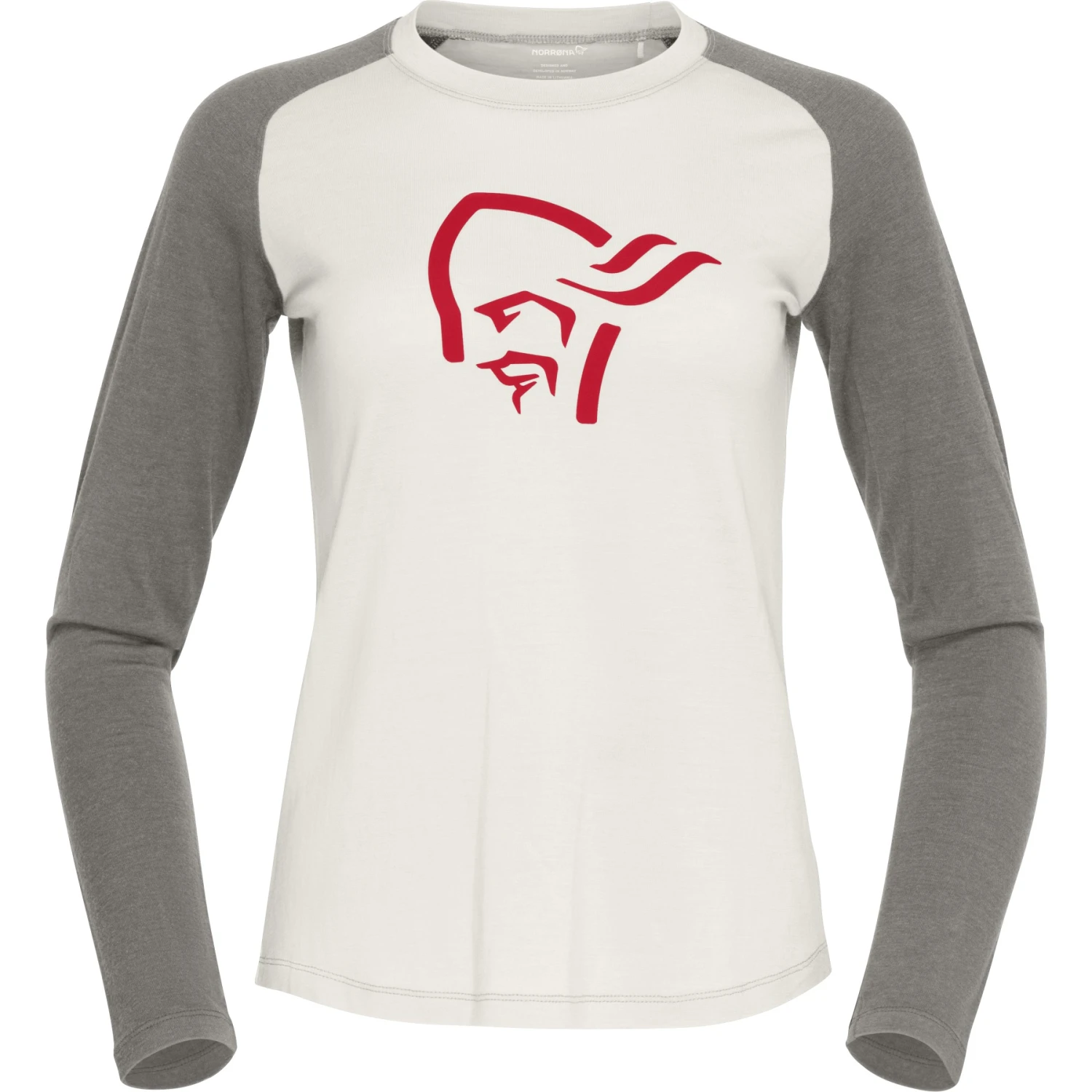 Norrona Maillot De Corps Manches Longues Femme - PureUll - Snowdrop/Castor Grey 2 Norrona Maillot De Corps Manches Longues Femme - PureUll - Snowdrop/Castor Grey – Image 2