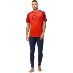 Norrona Maillot De Corps Homme - PureUll - Arednalin/Rhubarb -Norrona norrona pureull t shirt men arednalin rhubarb 4 1518542