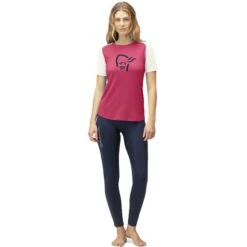 Norrona Maillot De Corps Femme - PureUll - Honeysuckle/Snowdrop -Norrona norrona pureull t shirt women honeysuckle snowdrop 3 1257840