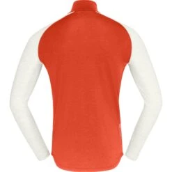 Norrona Maillot De Corps Manches Longues Homme - PureUll Zip Neck - Arednalin/Snowdrop -Norrona norrona pureull zip neck baselayer men arednalin snowdrop 2 1257908