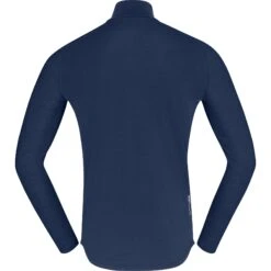 Norrona Maillot De Corps Manches Longues Homme - PureUll Zip Neck - Indigo Night -Norrona norrona pureull zip neck baselayer men indigo night 2 1257933