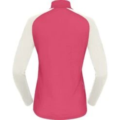 Norrona Maillot De Corps Manches Longues Femme - PureUll Zip Neck - Honeysuckle/Snowdrop -Norrona norrona pureull zip neck baselayer women honeysuckle snowdrop 2 1257967