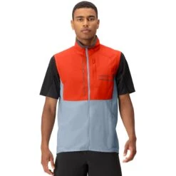 Norrona Gilet Homme - Senja Aero90 - Arednalin/Blue Fog