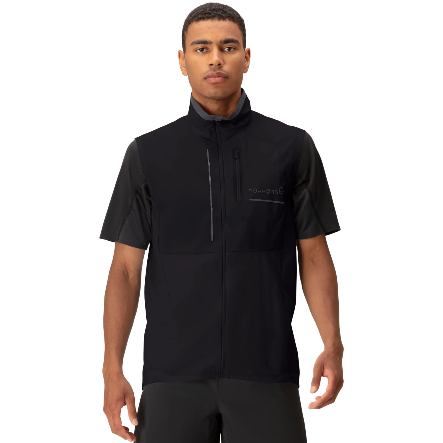 Norrona Gilet Homme - Senja Aero90 - Caviar 1 Norrona Gilet Homme - Senja Aero90 - Caviar