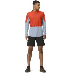 Norrona T-Shirt Manches Longues Homme - Senja Equaliser Lightweight - Arednalin -Norrona norrona senja equaliser lightweight long sleeve men arednalin model 1 1399850