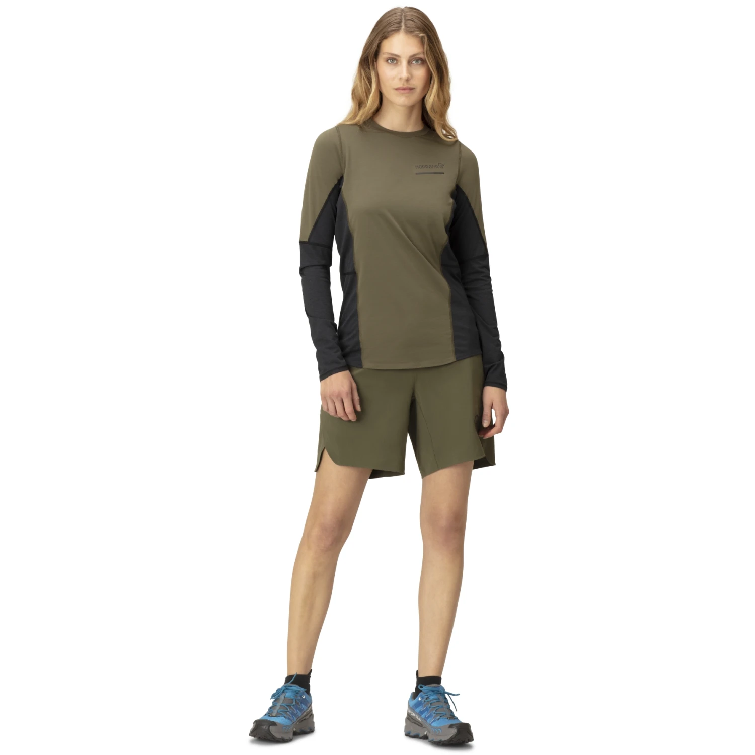 Norrona T-Shirt Manches Longues Femme - Senja Equaliser Lightweight - Olive Night 4 Norrona T-Shirt Manches Longues Femme - Senja Equaliser Lightweight - Olive Night â Image 4