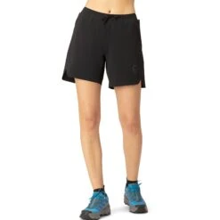 Norrona Short Femme - Senja Flex1 8 Inch - Caviar