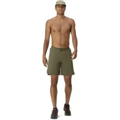 Norrona Short Homme - Senja Flex1 9 Inch - Olive Night -Norrona norrona senja flex1 9 inch shorts men olive night model 1 1399953