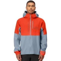 Norrona Veste Homme - Senja Gore-Tex Active - Arednalin/Blue Fog