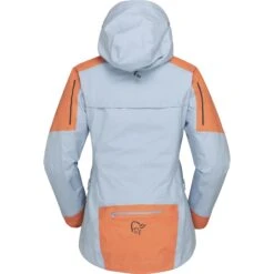 Norrona Veste Femme - Senja Gore-Tex Active - Flamingo/Blue Fog -Norrona norrona senja gore tex active jacket women flamingo blue fog 2 1343761