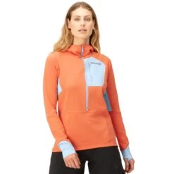 Norrona Pull En Polaire Femme - Senja Warm1 Hood - Flamingo