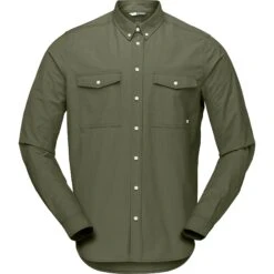 Norrona Shirt Chemise à Manche Longues Homme - Olive Night