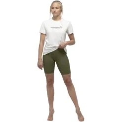 Norrona Collants Courts Femme - Olive Night -Norrona norrona short tights women olive night 3 1343847