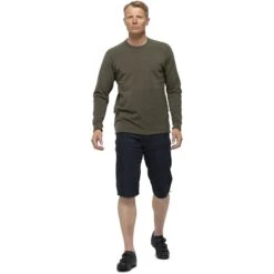 Norrona T-Shirt Manches Longues Homme - Skibotn Crew Neck - Olive Night -Norrona norrona skibotn crew neck long sleeve men olive night 2 1463870