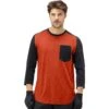 Norrona T-Shirt Manches 3/4 Homme - Skibotn Wool - Rooibos Tea