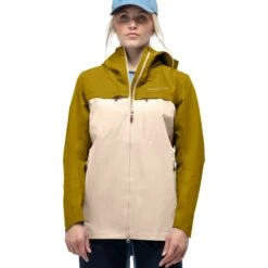 Norrona Veste Femme - Svalbard Cotton - Golden Palm/Ecru