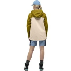 Norrona Veste Femme - Svalbard Cotton - Golden Palm/Ecru -Norrona norrona svalbard cotton jacket women golden palm ecru 4 1464175