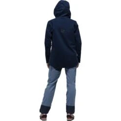 Norrona Veste Femme - Svalbard Cotton - Indigo Night -Norrona norrona svalbard cotton jacket women indigo night 3 1464191