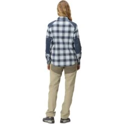 Norrona Chemise De Flanelle Femme - Svalbard - Blue Fog/Indigo Night -Norrona norrona svalbard damen flanellhemd blue fog indigo night model 2 1400028