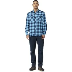 Norrona Chemise De Flanelle Homme - Svalbard - Heritage Blue/Indigo Night -Norrona norrona svalbard flannel shirt men heritage blue indigo night 2 1464353