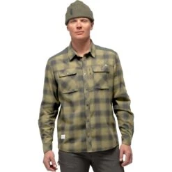 Norrona Chemise De Flanelle Homme - Svalbard - Olive Drab/Slate Grey