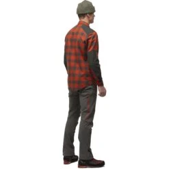 Norrona Chemise De Flanelle Homme - Svalbard - Rooibos Tea/Slate Grey -Norrona norrona svalbard flannel shirt men rooibos tea slate grey 3 1464368