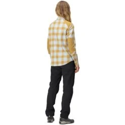 Norrona Chemise De Flanelle Femme - Svalbard - Blue Fog/Camelflage -Norrona norrona svalbard flannel shirt women blue fog camelflage model 2 1400018