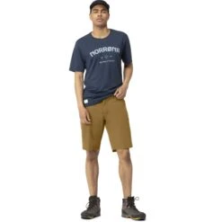 Norrona Short Homme - Svalbard Light Cotton - Camelflage -Norrona norrona svalbard light cotton shorts men camelflage model 1 1400057