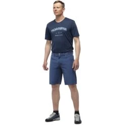Norrona Short Homme - Svalbard Light Cotton - Indigo Night -Norrona norrona svalbard light cotton shorts men indigo night 2 1464401