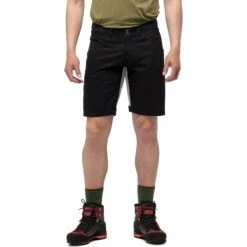 Norrona Short Homme - Svalbard Mid Cotton - Caviar/Slate Grey