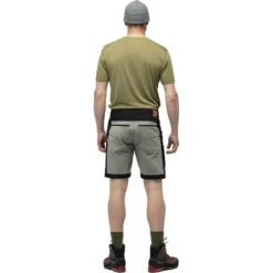 Norrona Short Homme - Svalbard Mid Cotton - Caviar/Slate Grey -Norrona norrona svalbard mid cotton shorts men caviar slate grey 3 1562012