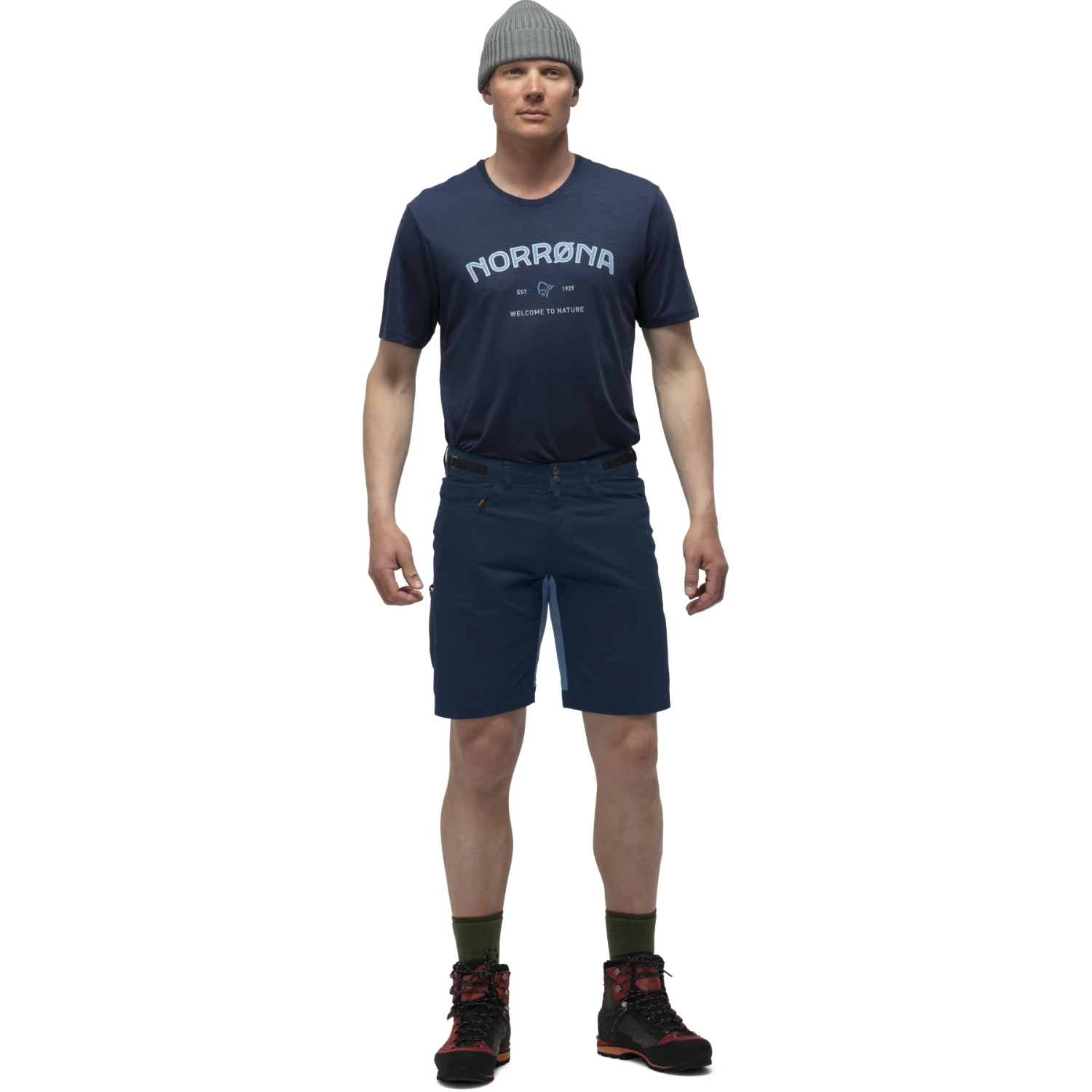 Norrona Short Homme - Svalbard Mid Cotton - Indigo Night 3 Norrona Short Homme - Svalbard Mid Cotton - Indigo Night – Image 3