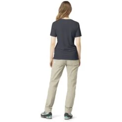 Norrona T-Shirt Femme - Svalbard Wool - Indigo Night/Blue Fog -Norrona norrona svalbard wool t shirt women indigo night blue fog model 2 1400062