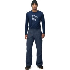 Norrona Pantalon Homme - Tamok Gore-Tex - Indigo Night -Norrona norrona tamok gore tex pants men indigo night model 2 1524278