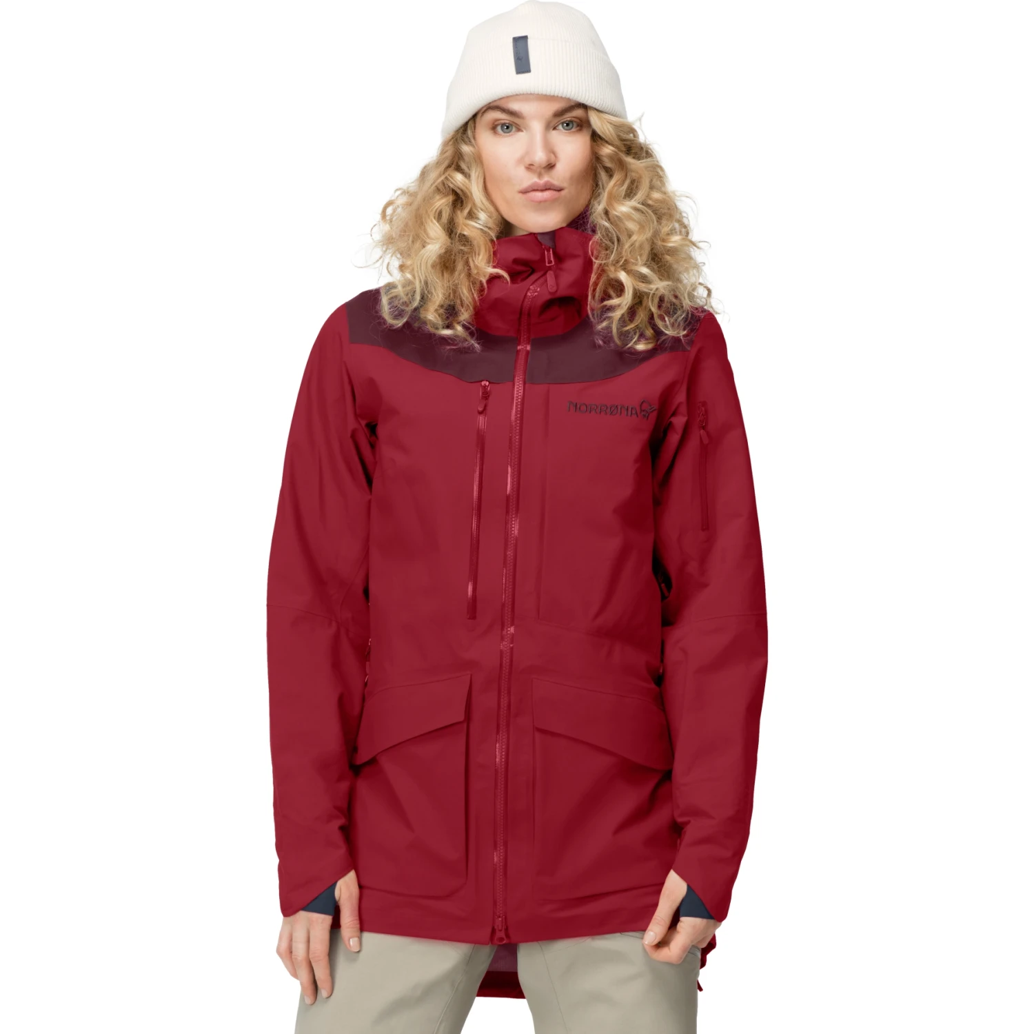 Norrona Veste Femme - Tamok Gore-Tex Pro - Rhubarb 3 Norrona Veste Femme - Tamok Gore-Tex Pro - Rhubarb – Image 3