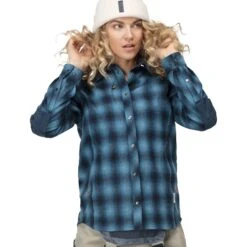 Norrona Chemise Femme - Tamok Wool - Indigo Night