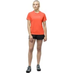 Norrona T-Shirt Femme - Tech - Orange Alert -Norrona norrona tech t shirt women orange alert model 1 1400204