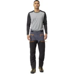 Norrona Pantalon Homme - Trollveggen Flex1 - Cool Black/Orange Popsicle -Norrona norrona trollveggen flex1 pants men cool black orange popsicle 2 1464753