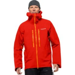Norrona Veste Homme - Trollveggen Gore-Tex Pro - Adrenalin/Orange Popsicle