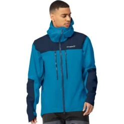 Norrona Veste Homme - Trollveggen Gore-Tex Pro Light - Hawaiian Surf/Indigo Night