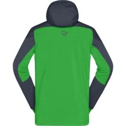 Norrona Veste Homme - Trollveggen Powerstretch Pro Zip Hood - Cool Black/Classic Green -Norrona norrona trollveggen powerstretch pro zip hood jacket men cool black classic green 3 1518982